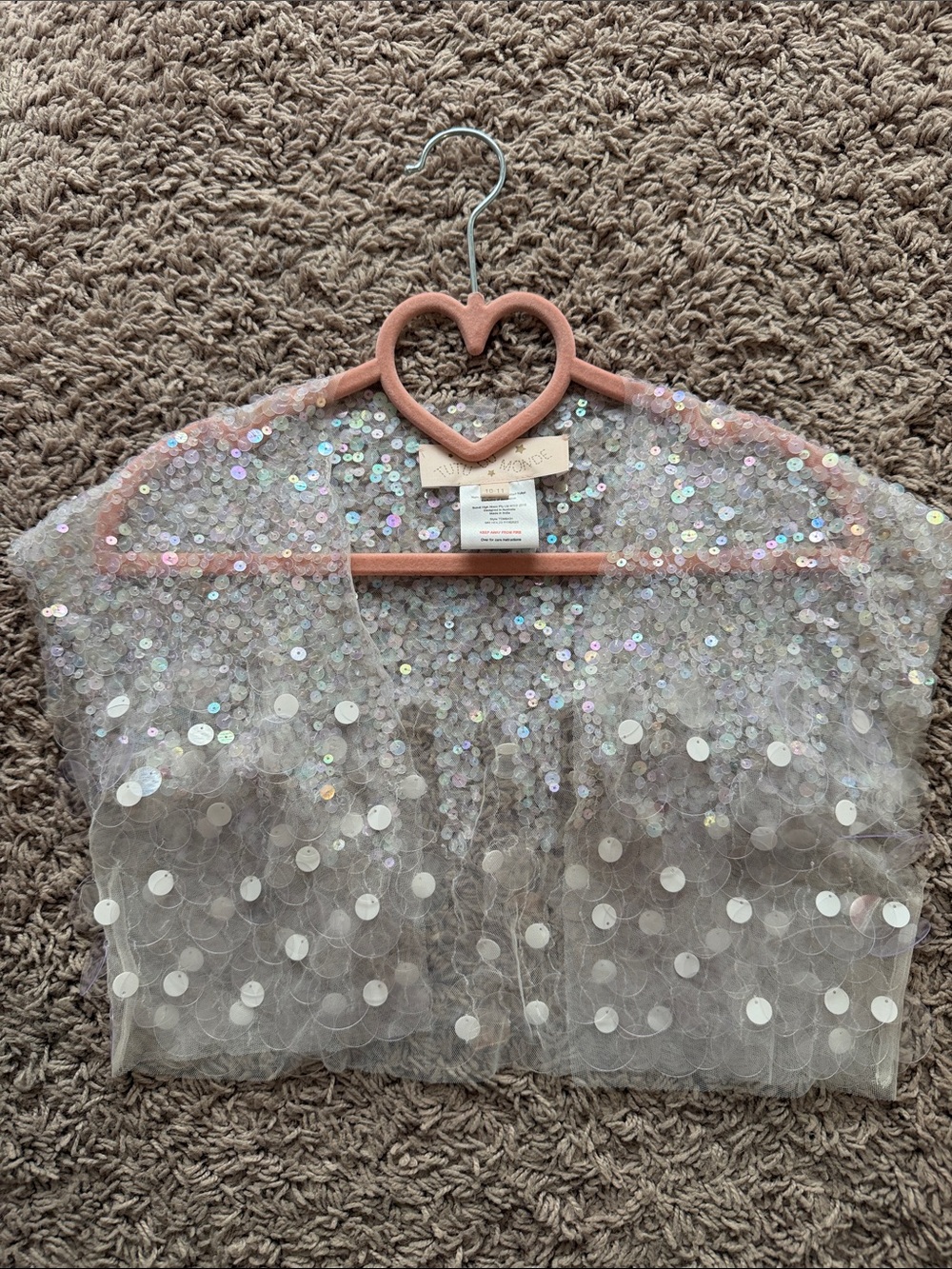 Tutu du monde sequin sheer cape / capelet shrug for tutu dress 10/11